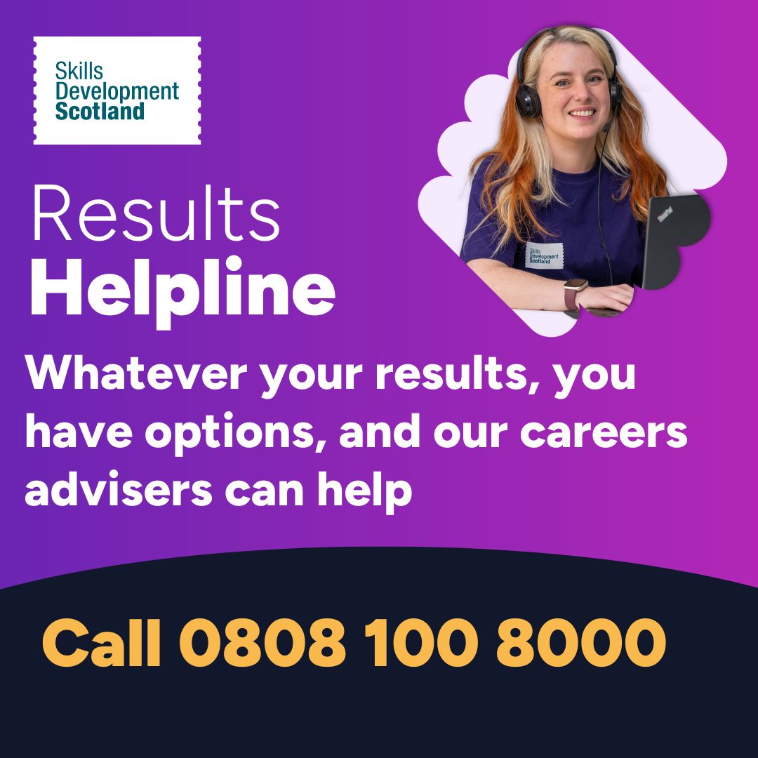 Received your SQA results and need some support? Your career service is here to help
